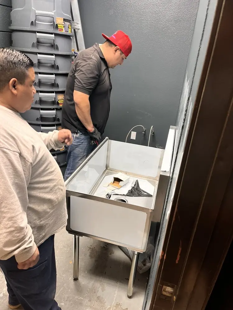 Commercial plumbing and sink installation in Eureka